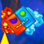 Fire and Water Geometry Dash
