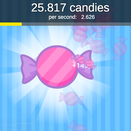 Clicking in Candy Clicker game