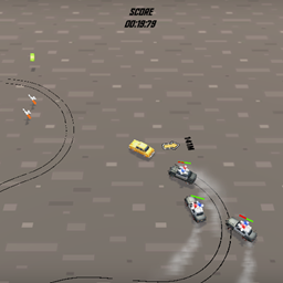 My car is being chased by polish cars.