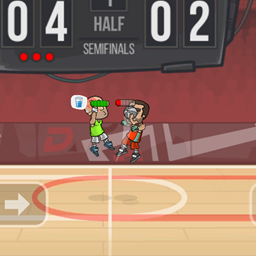 Blocking tips in Dunk Clash 2-Player Mode